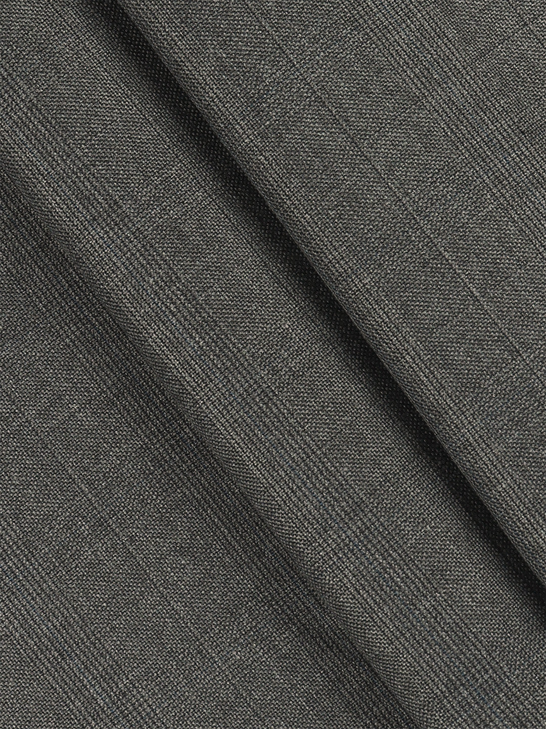 Poly Viscose Blend Self Design Stretch Suiting Fabric Dark Grey Enable