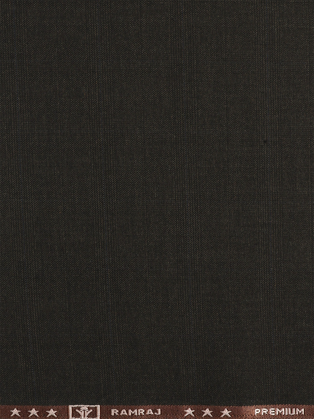 Poly Viscose Blend Self Design Stretch Suiting Fabric Brown Enable