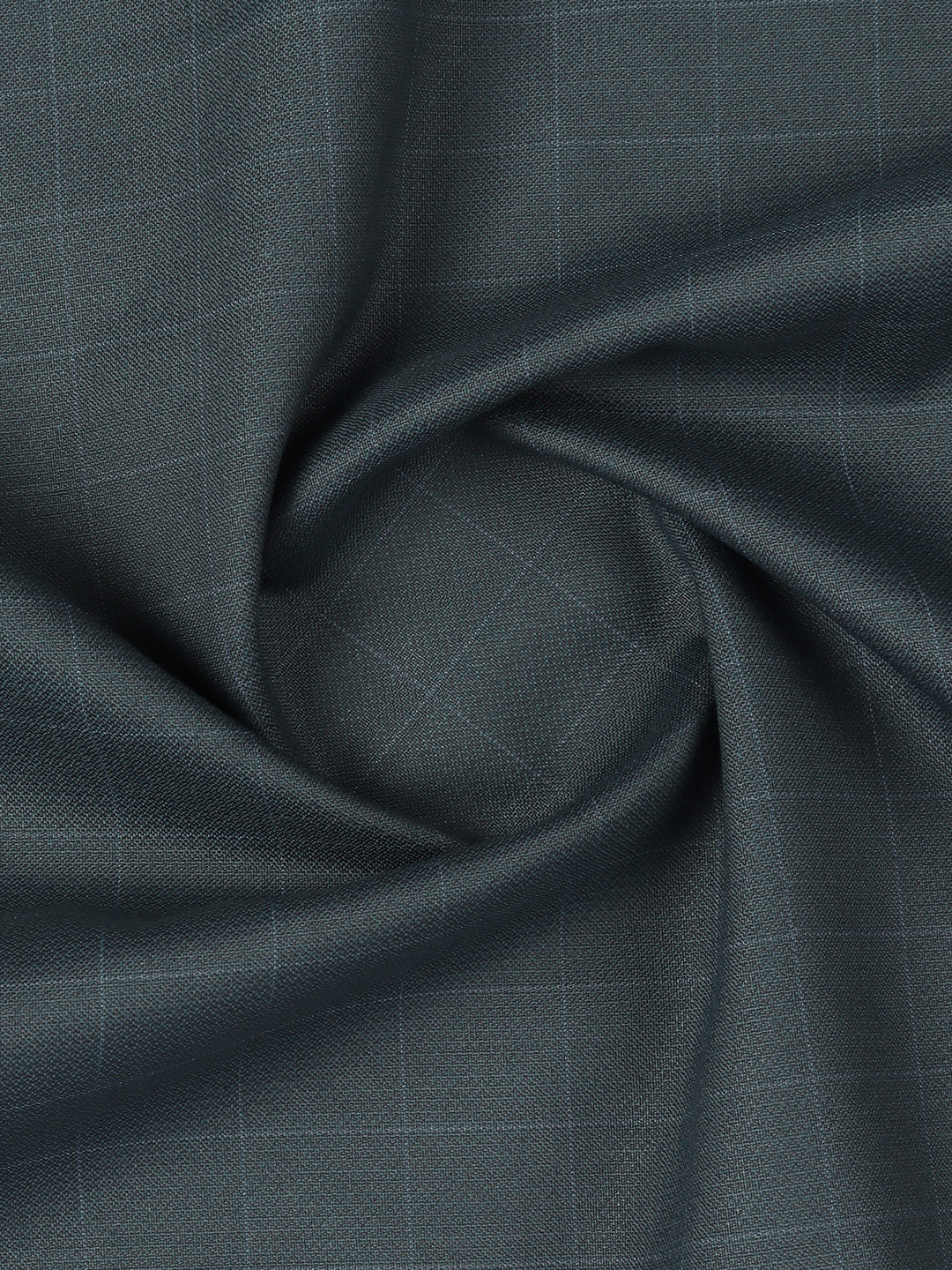 Poly Viscose Checked Suiting Fabric Blue Week Days