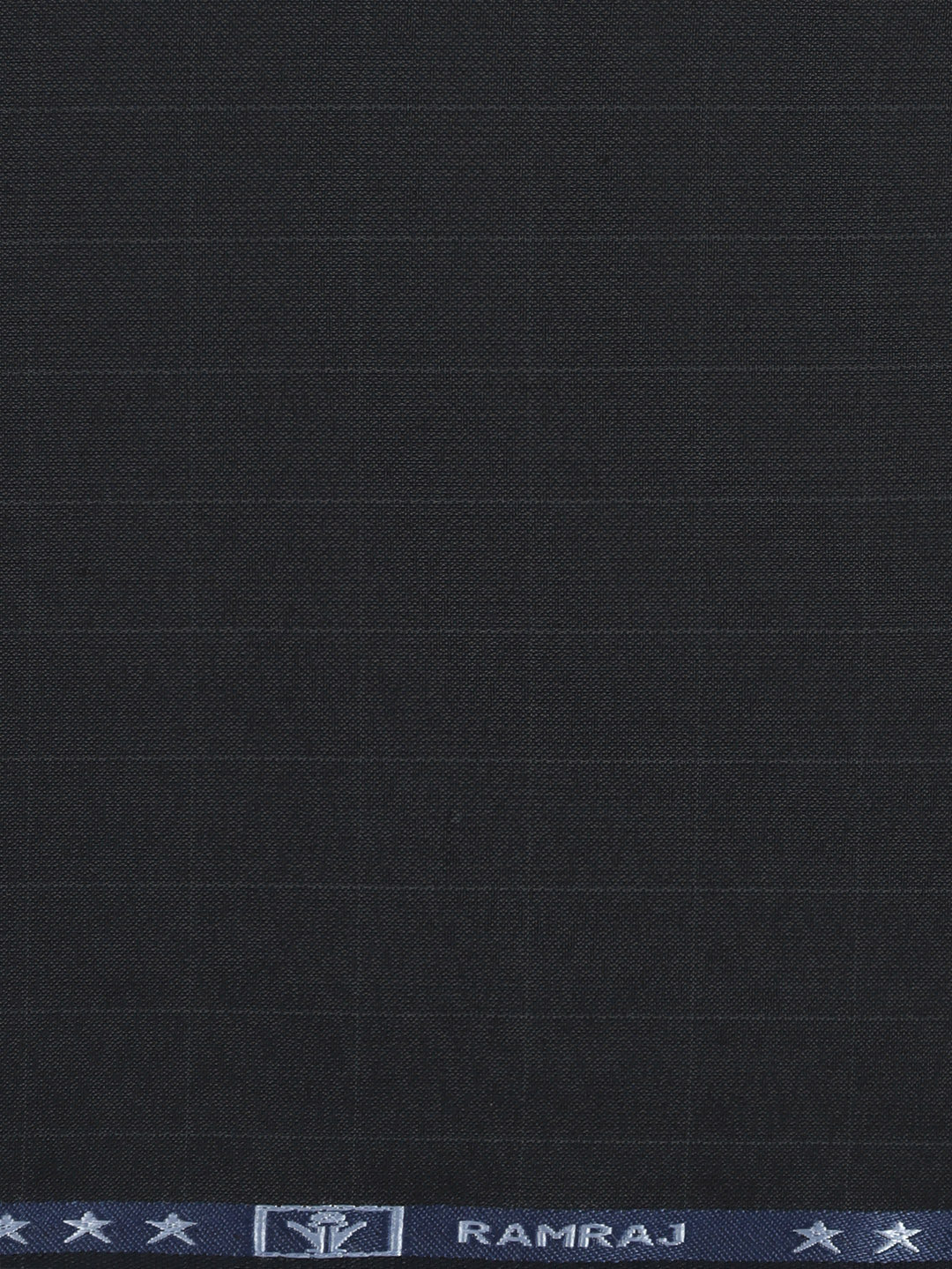 Poly Viscose Checked Suiting Fabric Dark Blue Week Days
