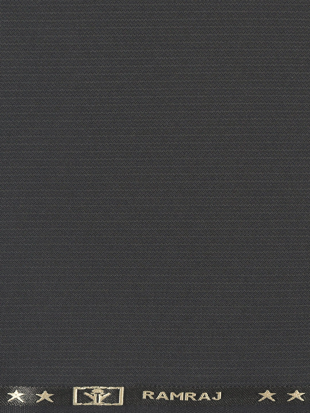 Poly Viscose Dark Grey Striped Suiting Fabric Week Days