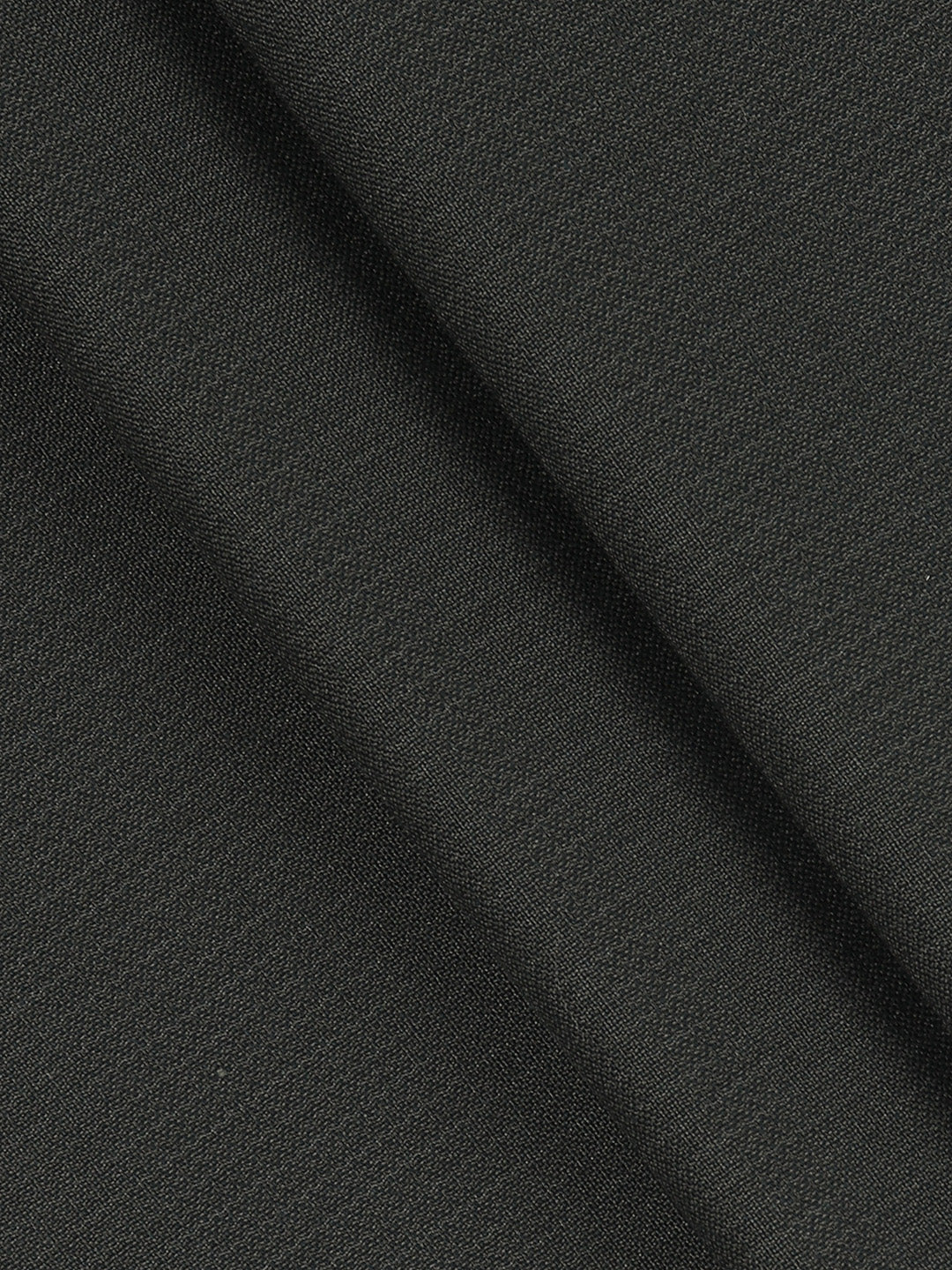 Poly Viscose Dark Green Striped Suiting Fabric Week Days