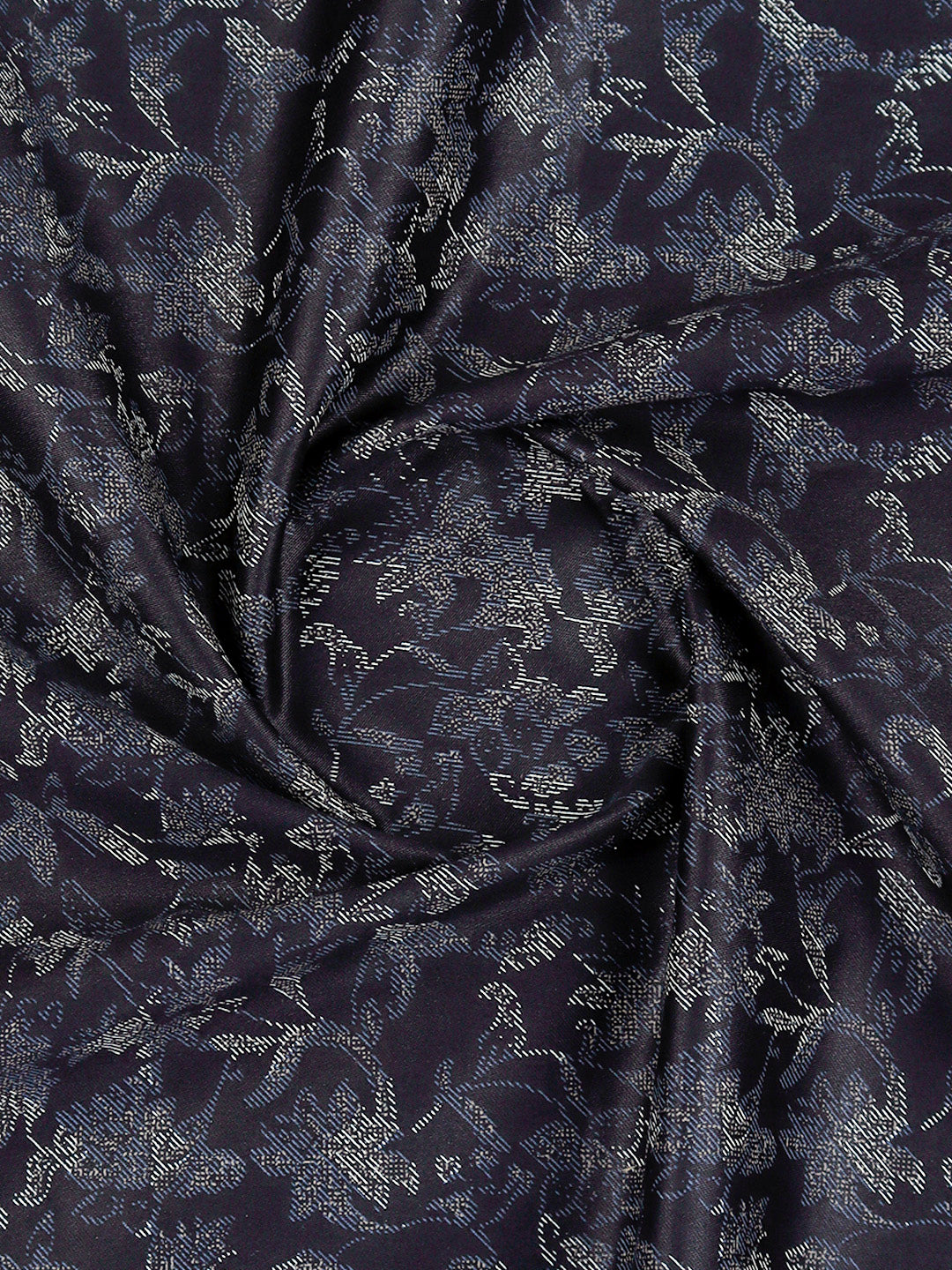 100% Cotton Black Printed Shirt Fabric Oslo