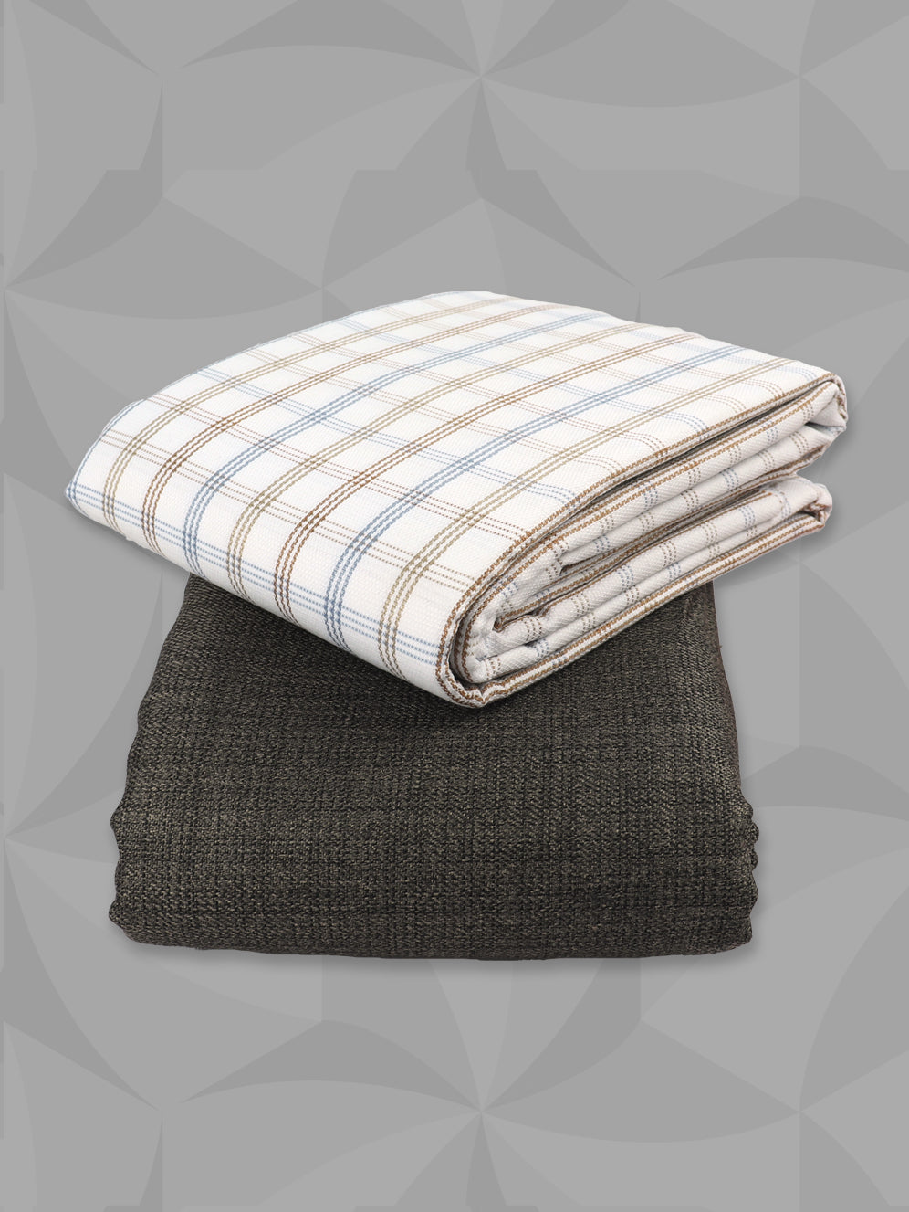 Cotton Blend Checked Shirting & Suiting Gift Box ME239