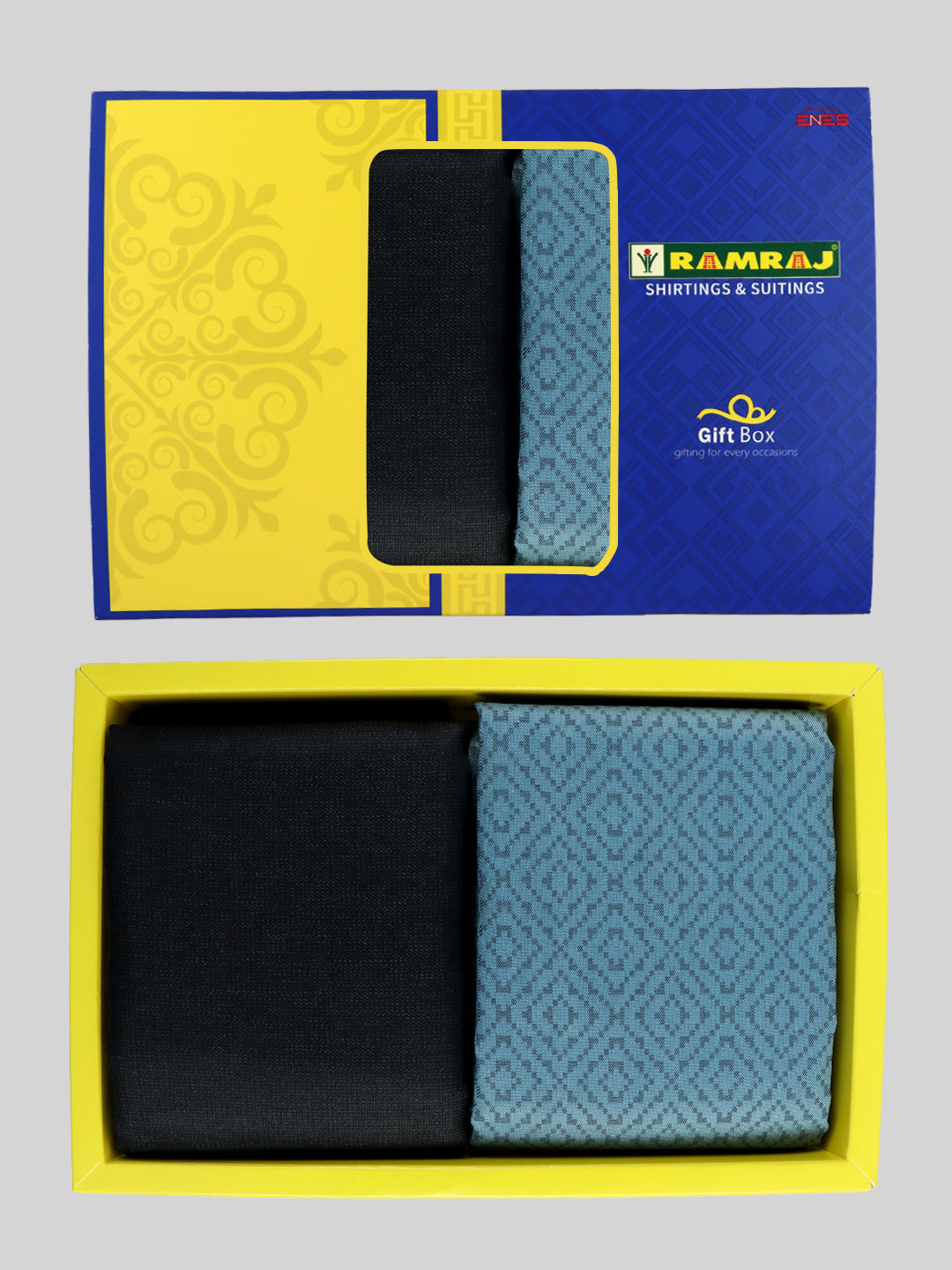 Men Cotton Blend Printed Shirting & Suiting Gift Box ME225