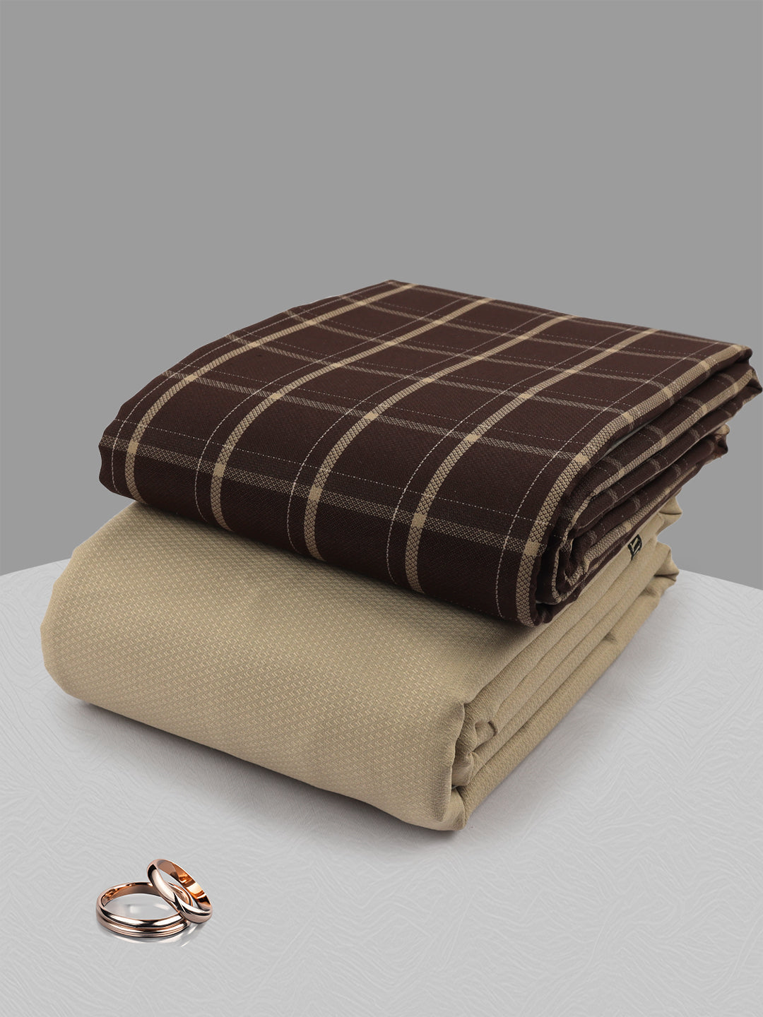 Cotton Blend Checked Shirting & Suiting Gift Box ME255