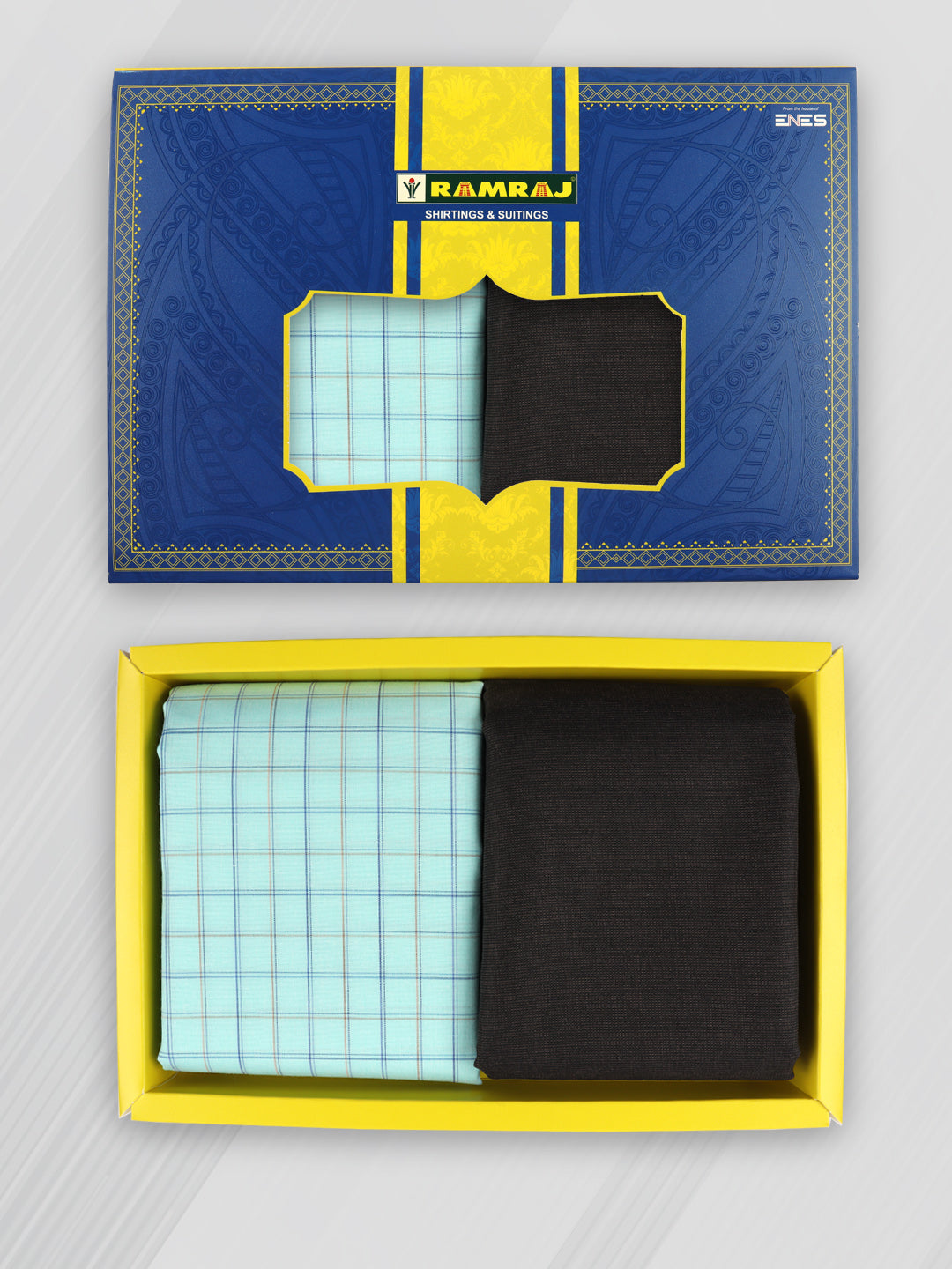 Cotton Blend Checked Shirting & Suiting Gift Box ME254