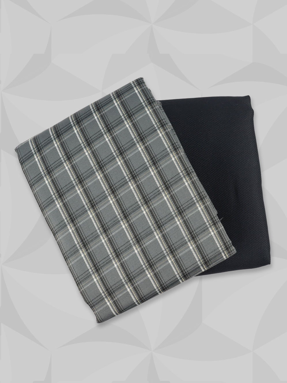 Men Cotton Blend Checked Shirting & Suiting Gift Box ME245