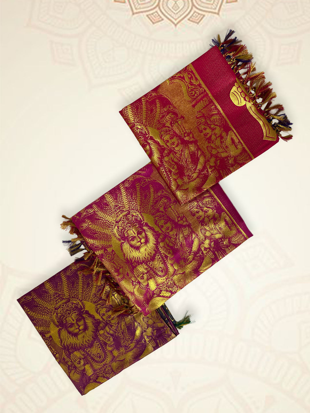 Art Silk Narashimar Ponnadai Shawl Assorted Colour 518