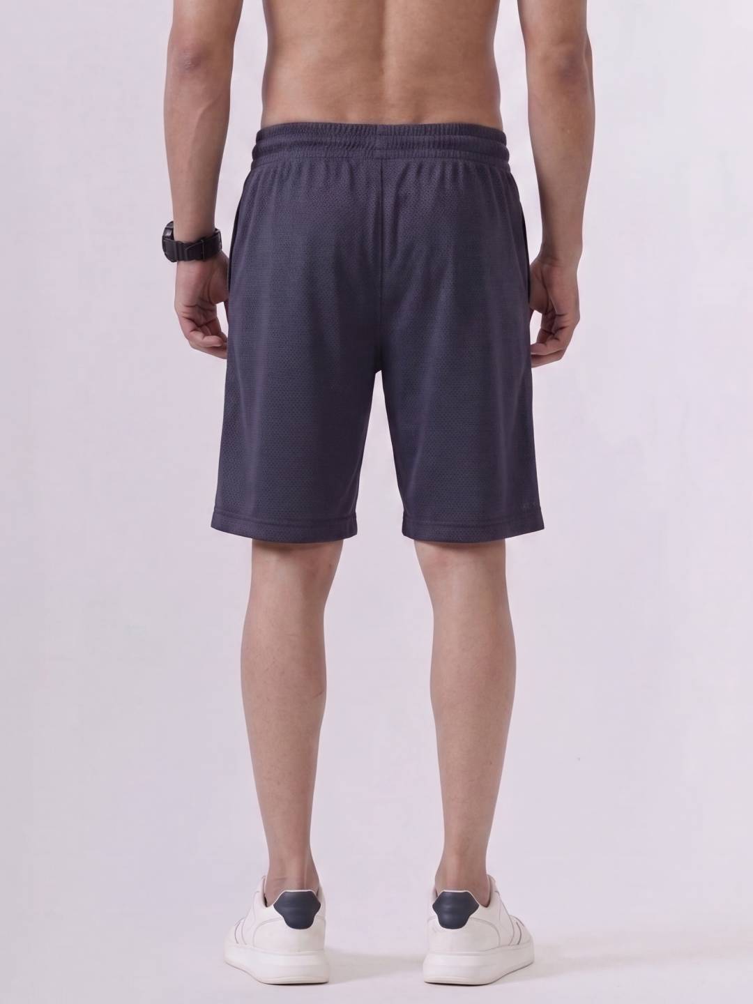 Combed Cotton Rich Navy Popcorn Shorts PS1