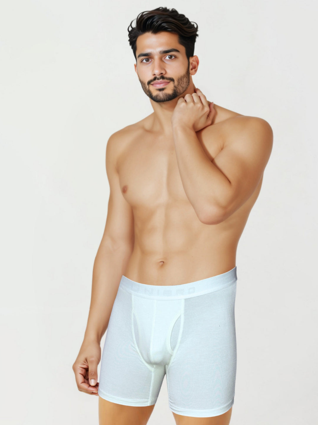 Men TENCEL™ Air Modal Fiber White Boxer Brief