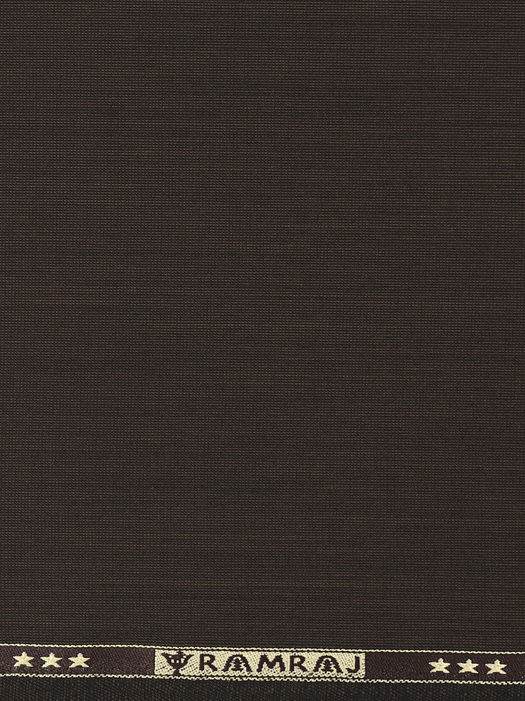 Men Wool Blended Plain Suiting Fabric Brown Star Wool