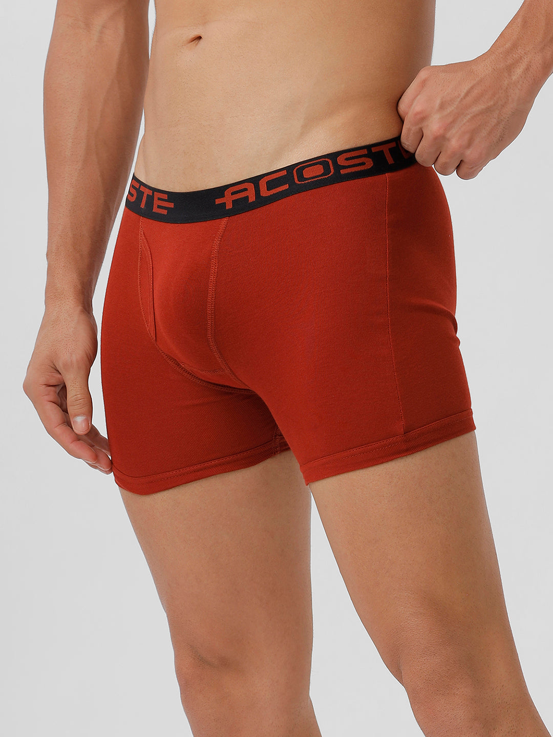 Men 100% Combed Cotton Assorted Colour OE Without Pocket Trunk Acoste 1013 (Pack of 2)