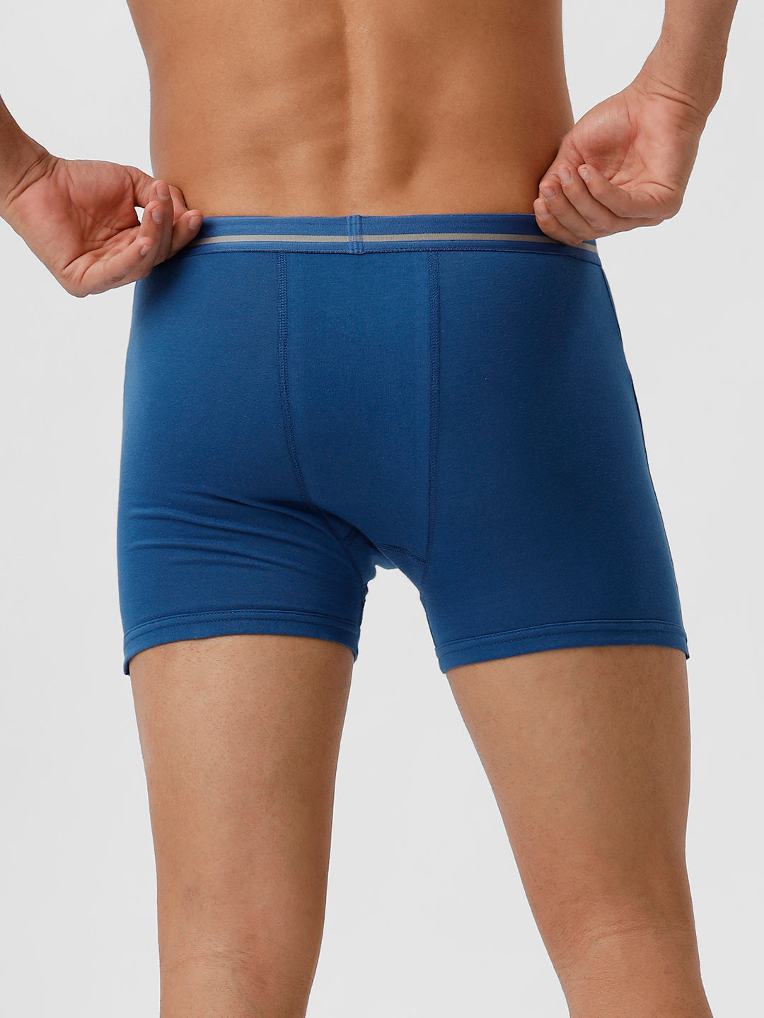 Men 100% Combed Cotton Assorted Colour Pocket Trunk Plus Size Softex (Pack of 2)