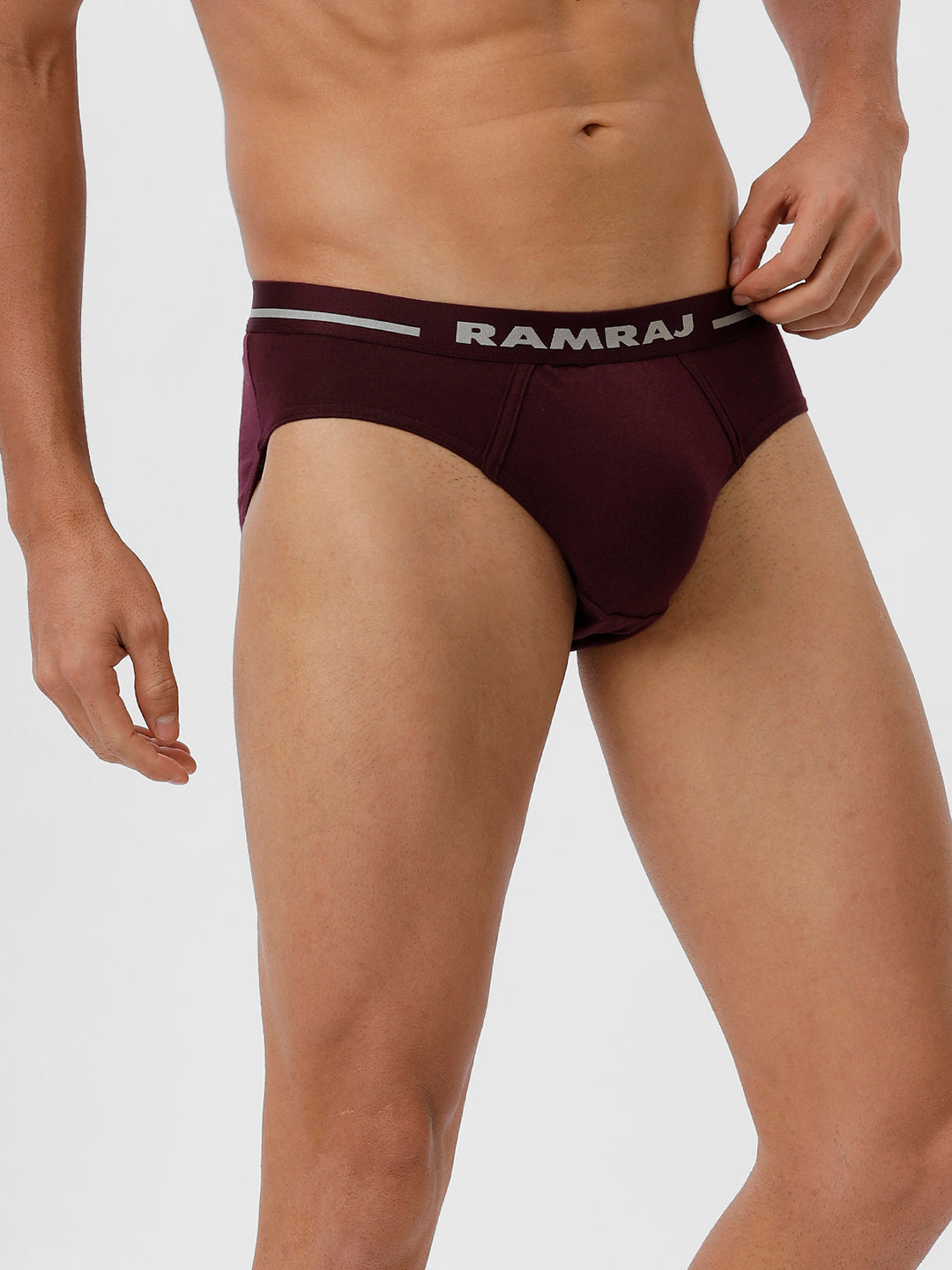 Men Briefs Suriya Outer Elastic GrapeWine Pack of 2