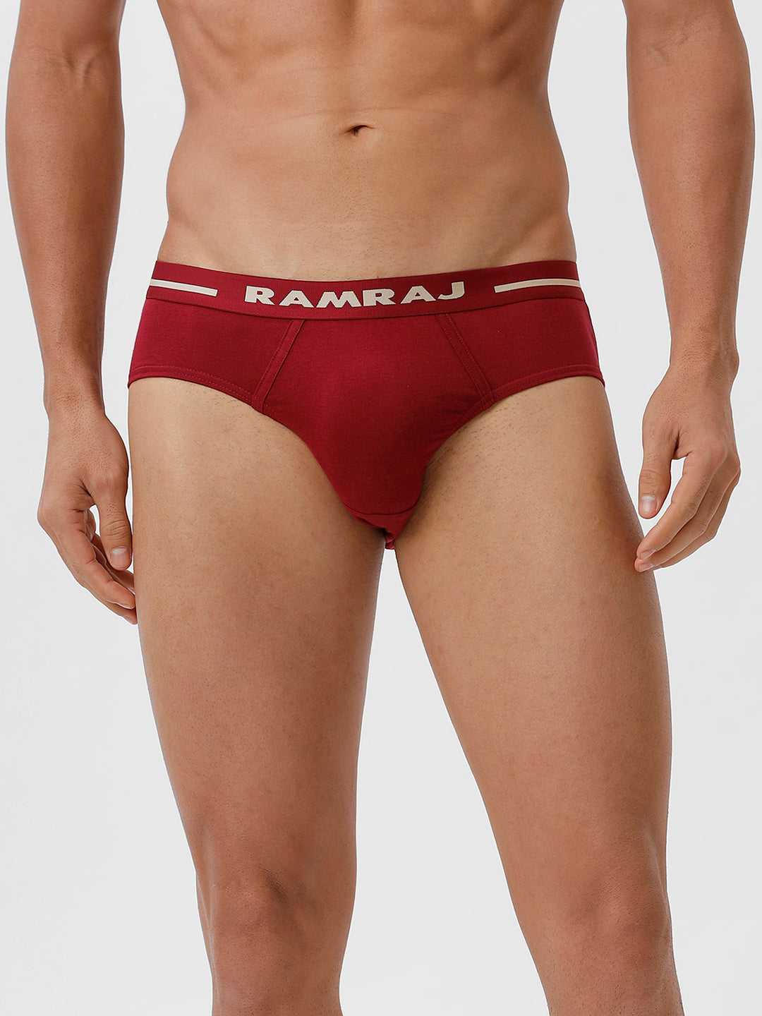Men Briefs Outer Elastic 2 Pcs Combo Black and Cherry Suriya