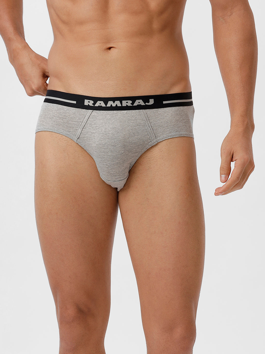 Men Plus Size Briefs Suriya OE GreyMelange Pack of 2
