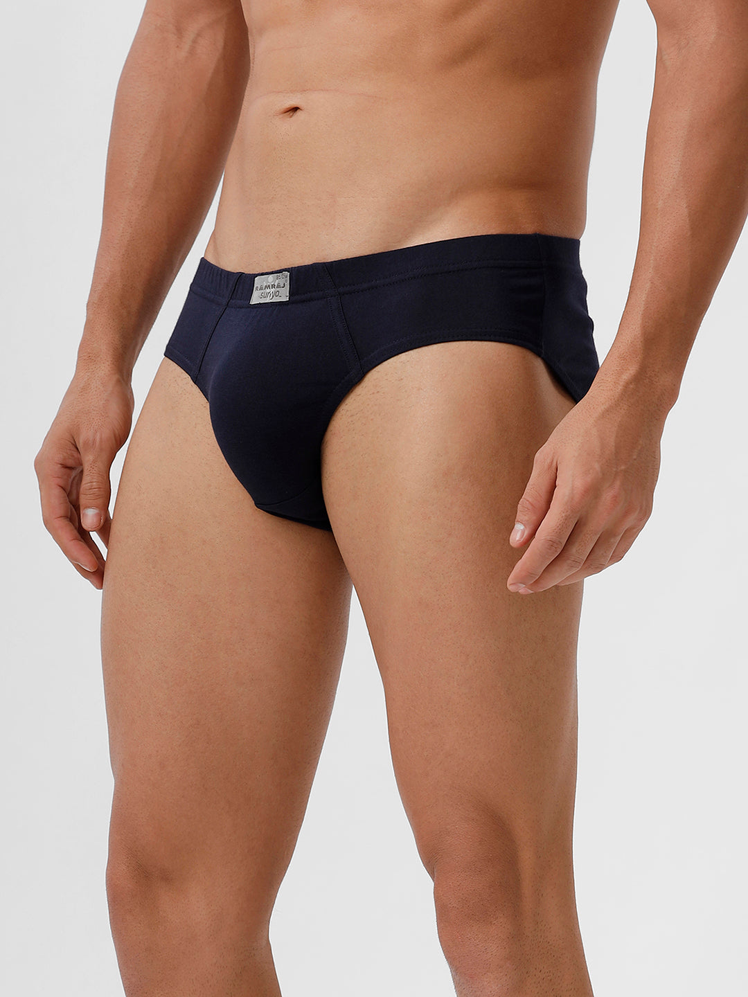 Men Briefs Inner Elastic 2 Pcs Combo Navy and Cherry Suriya