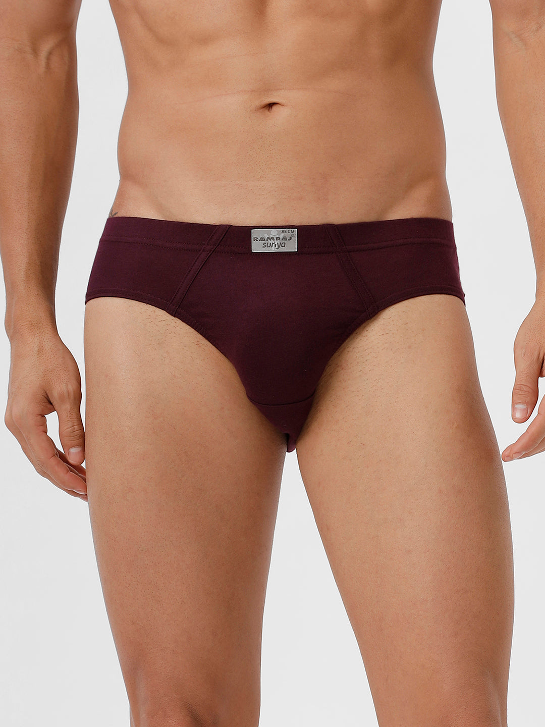 Men Briefs Suriya Inner Elastic GrapeWine Pack of 2