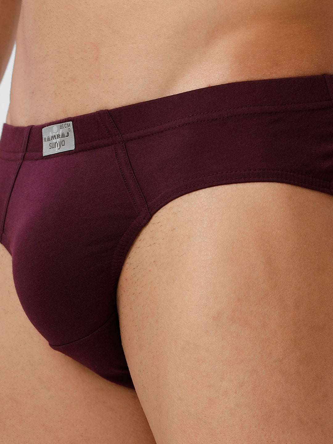Men Briefs Suriya Inner Elastic GrapeWine Pack of 2