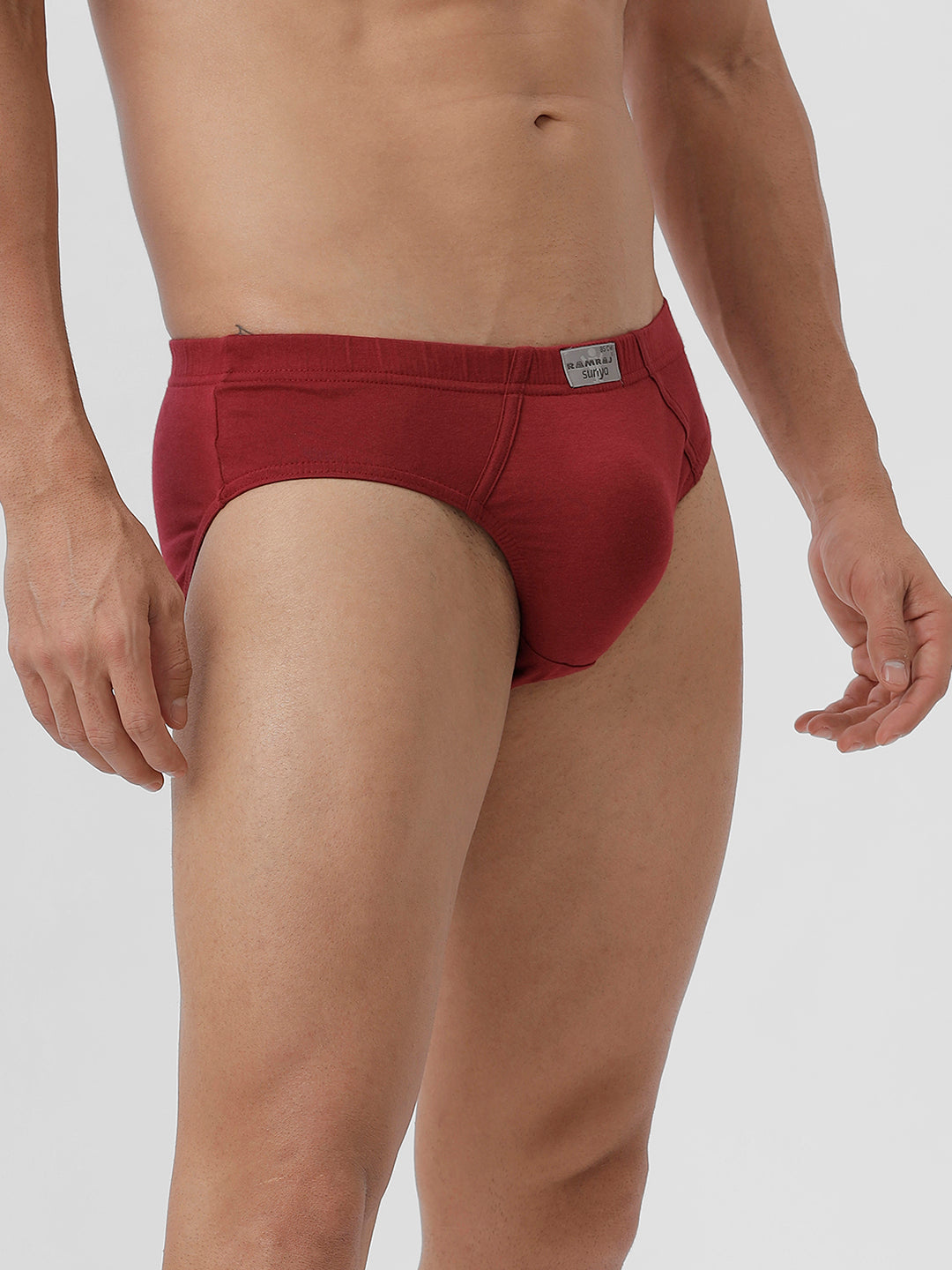 Men Briefs Suriya Inner Elastic Cherry Pack of 2