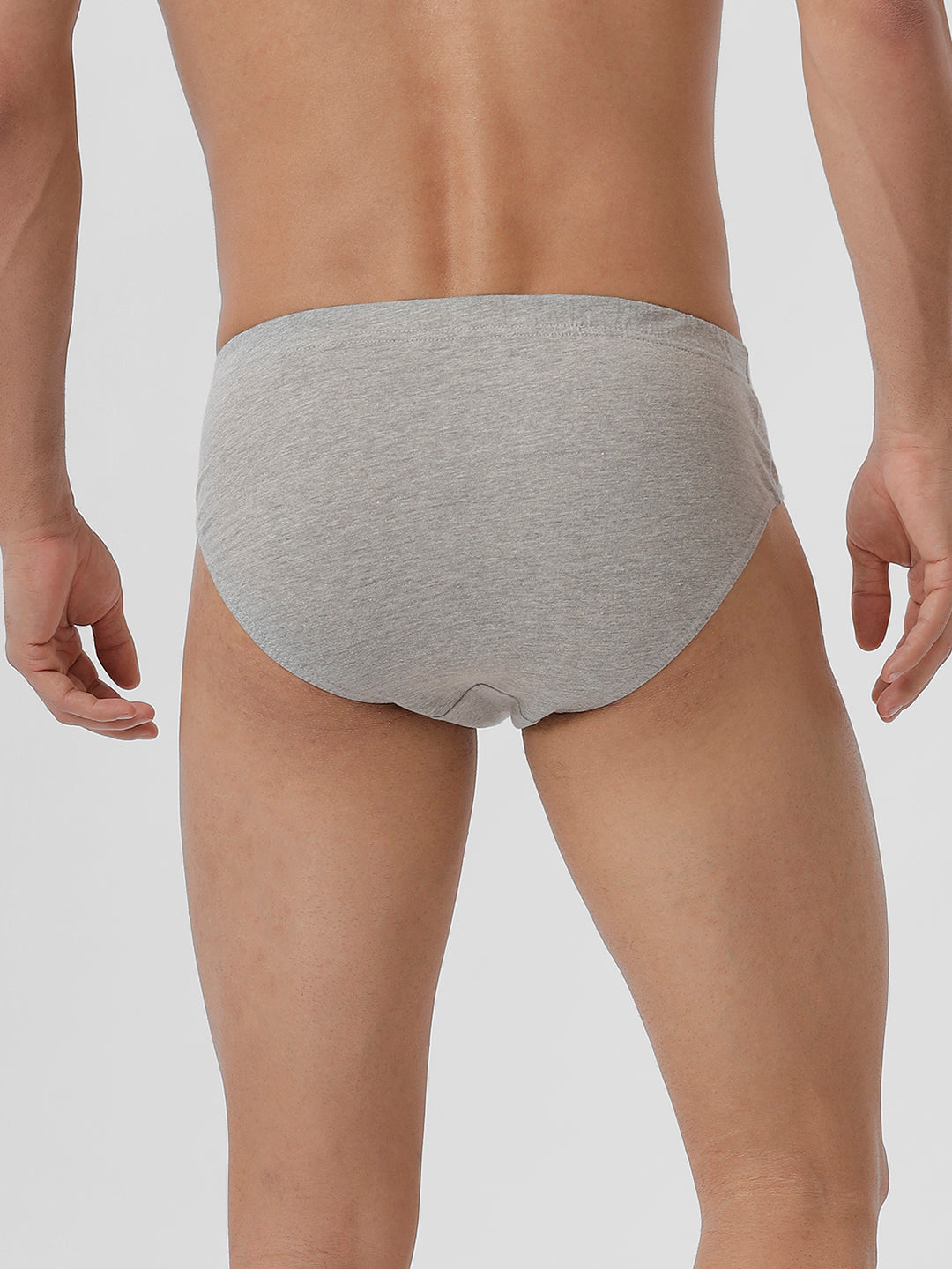 Men Briefs Suriya Inner Elastic GreyMelange Pack of 2