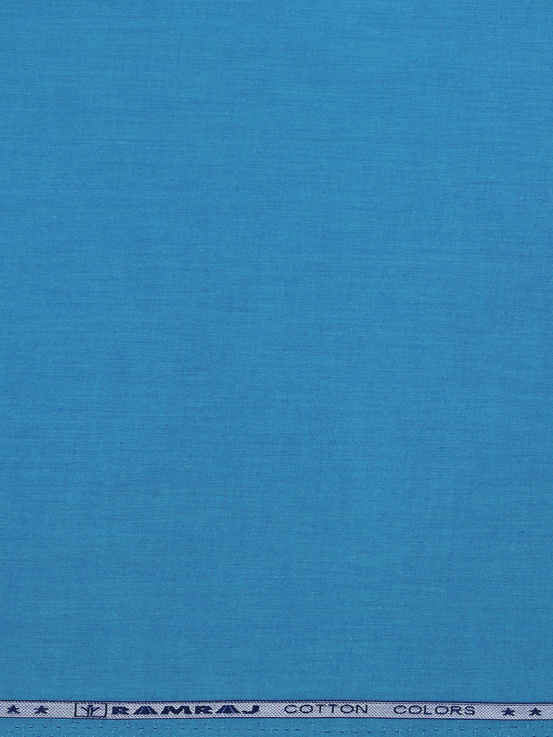 Cotton Rich Blue Plain Shirt Fabric BMW