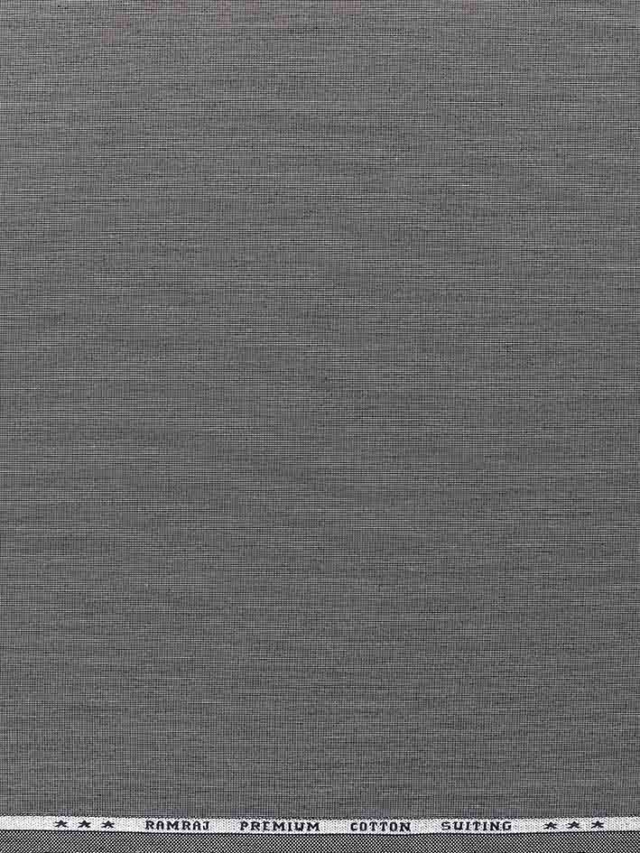 100% Premium Cotton Indigo Grey Colour Plain Pants Fabric -Zoom view