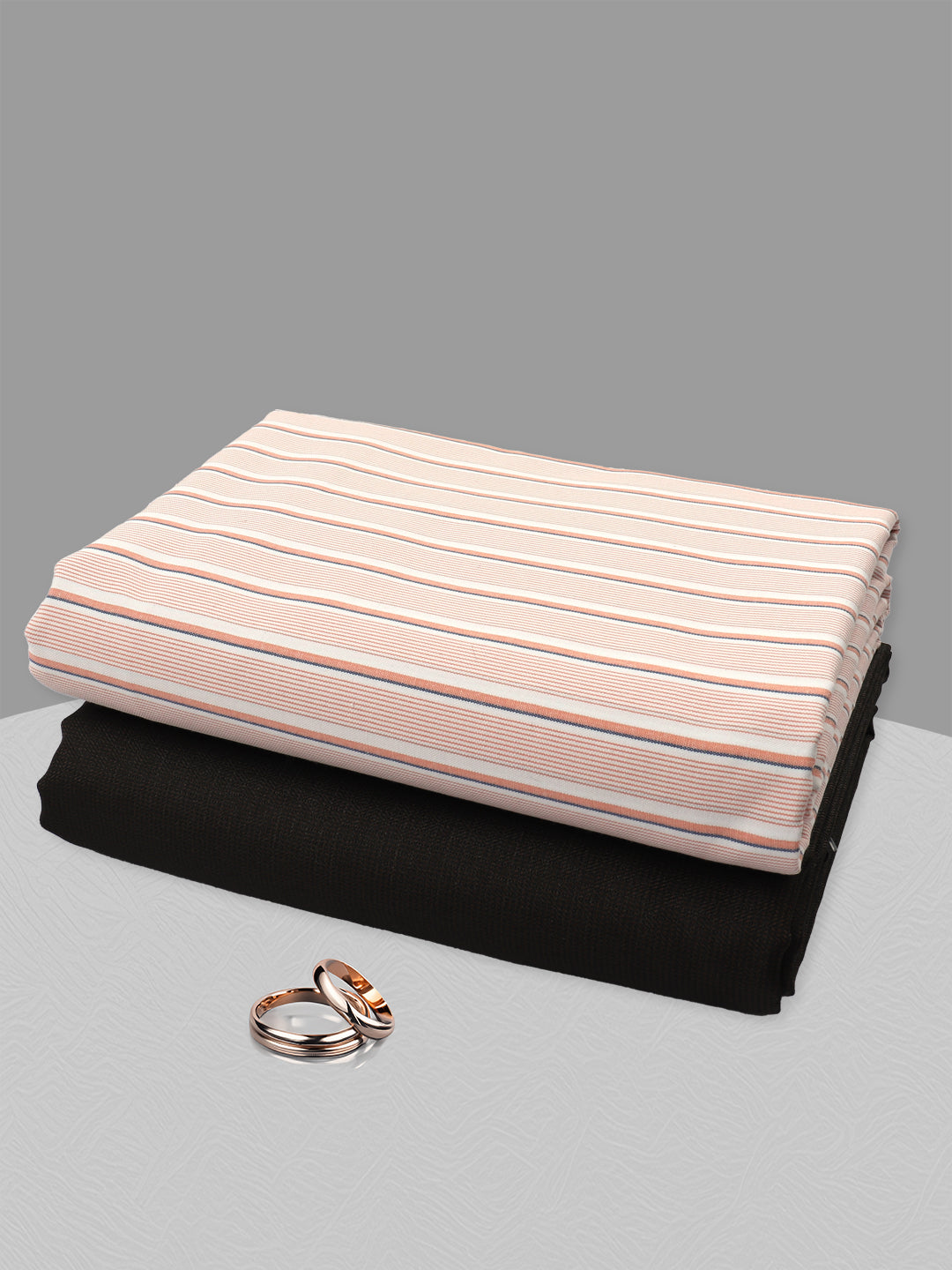 Mens Cotton Striped Shirting & Suiting Gift Box RD140