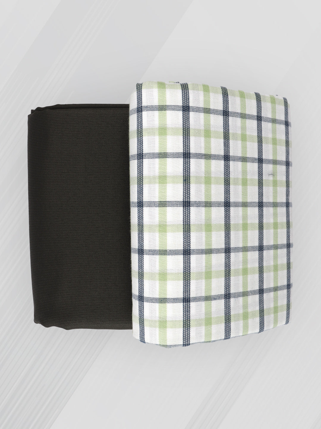 Men Cotton Checked Shirting & Suiting Gift Box RD138