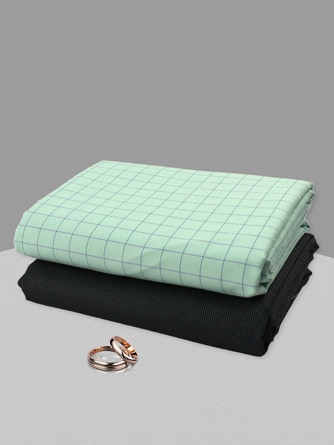 Men Cotton Checked Shirting & Suiting Gift Box RD154
