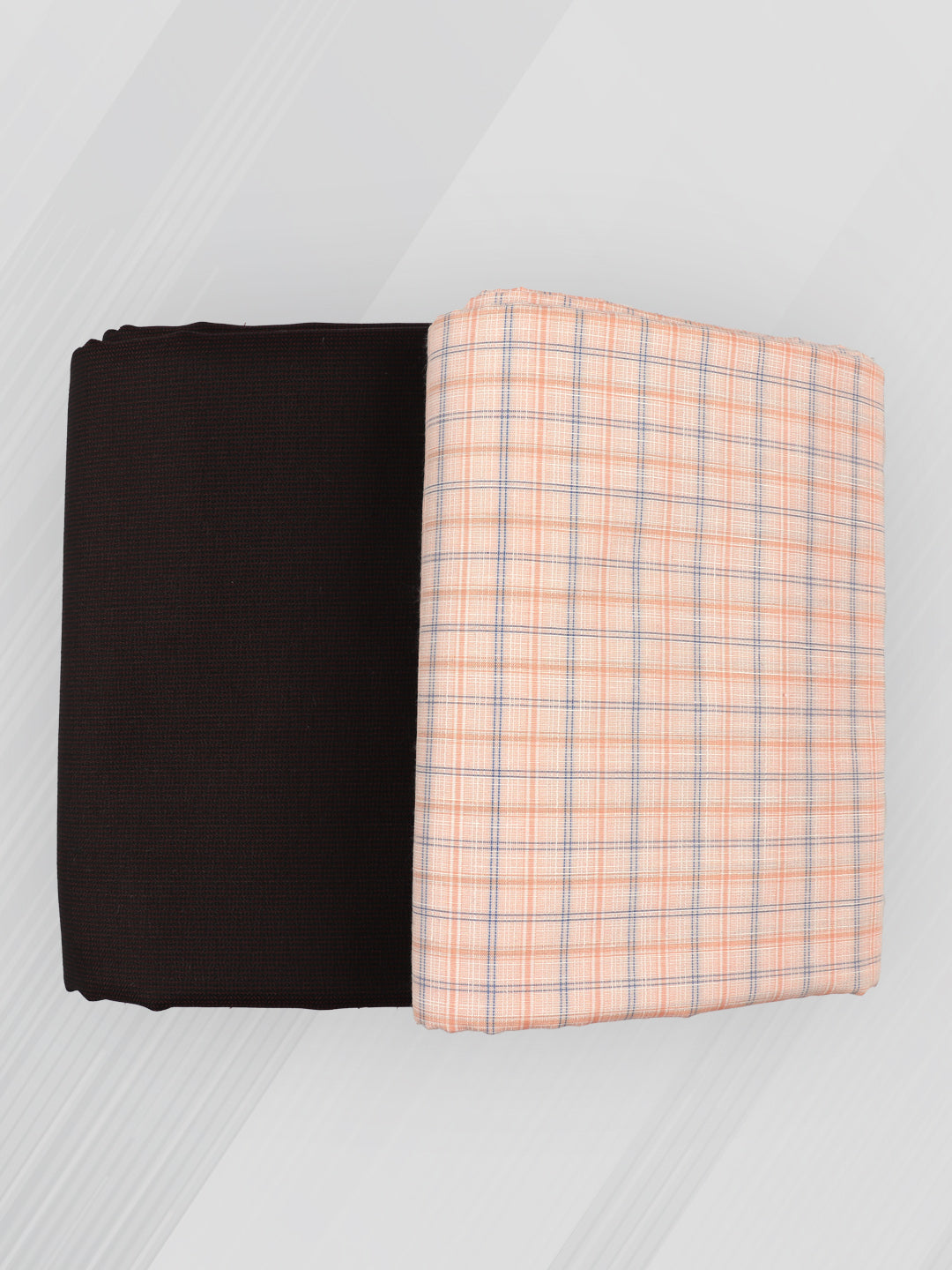 Men Cotton Checked Shirting & Suiting Gift Box RD145