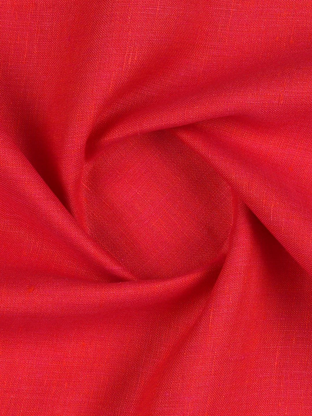 Men 100% Pure Linen Reddish Pink Plain Shirt Fabric