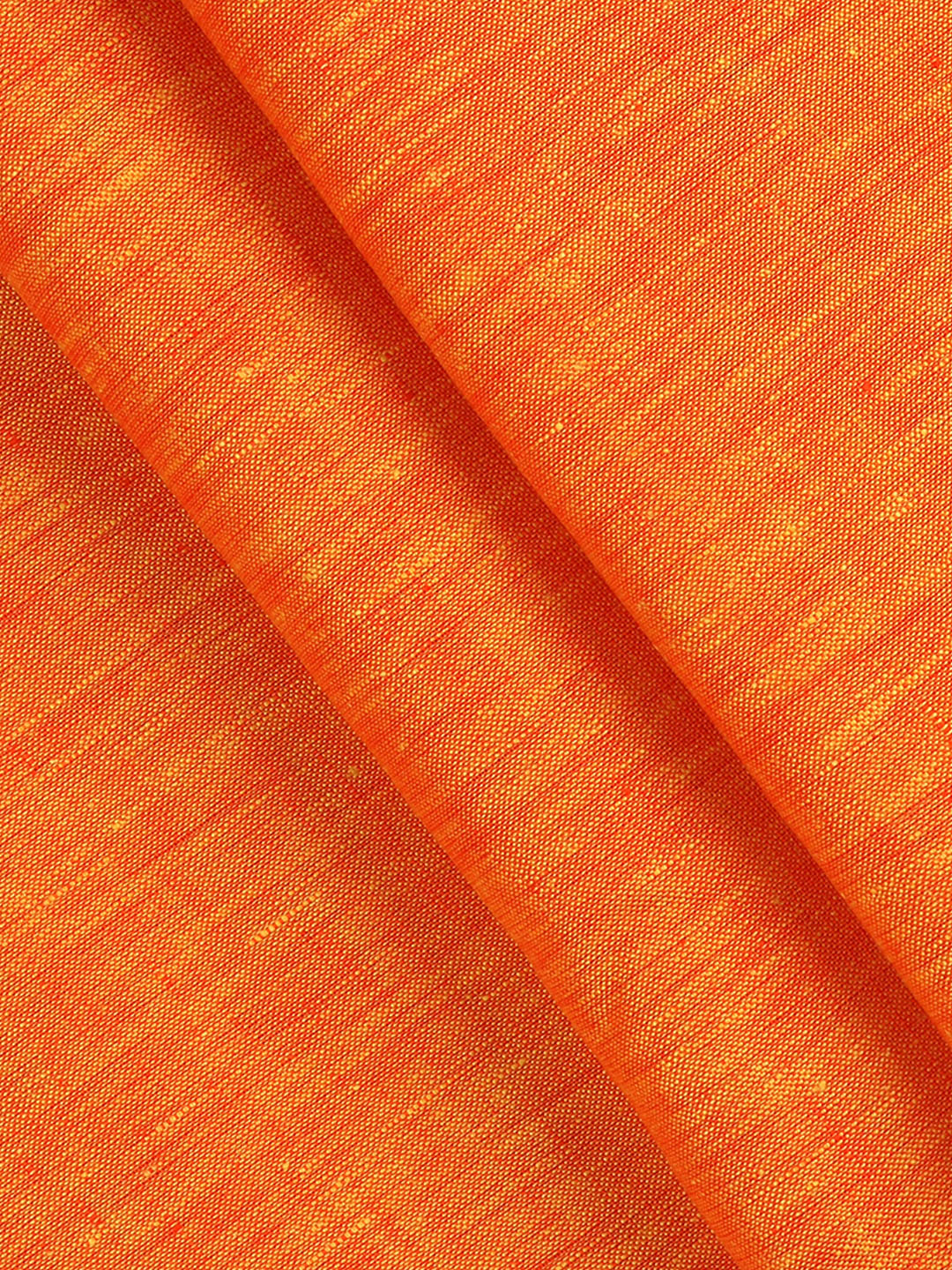 Men 100% Pure Linen Orange Plain Shirt Fabric