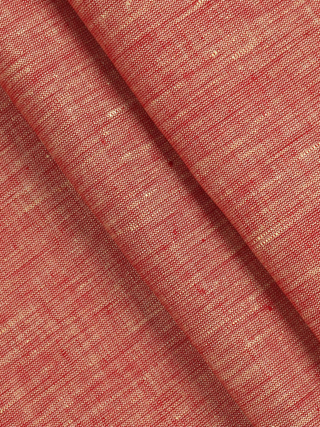 Men 100% Pure Linen Red Plain Shirt Fabric