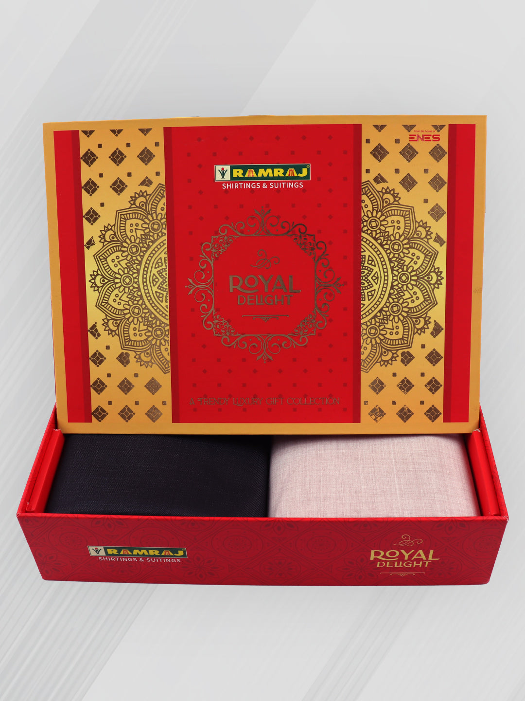 Men 100% Cotton Plain Shirting & Suiting Gift Box RY76