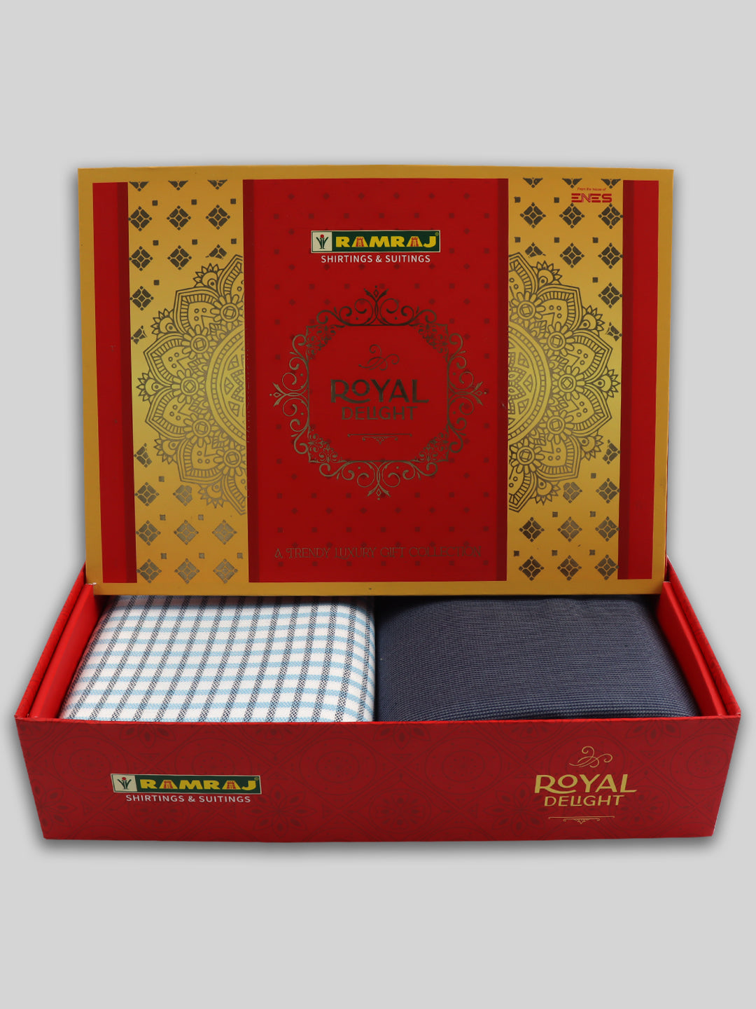 Cotton Checked Shirting & Suiting Gift Box RY92