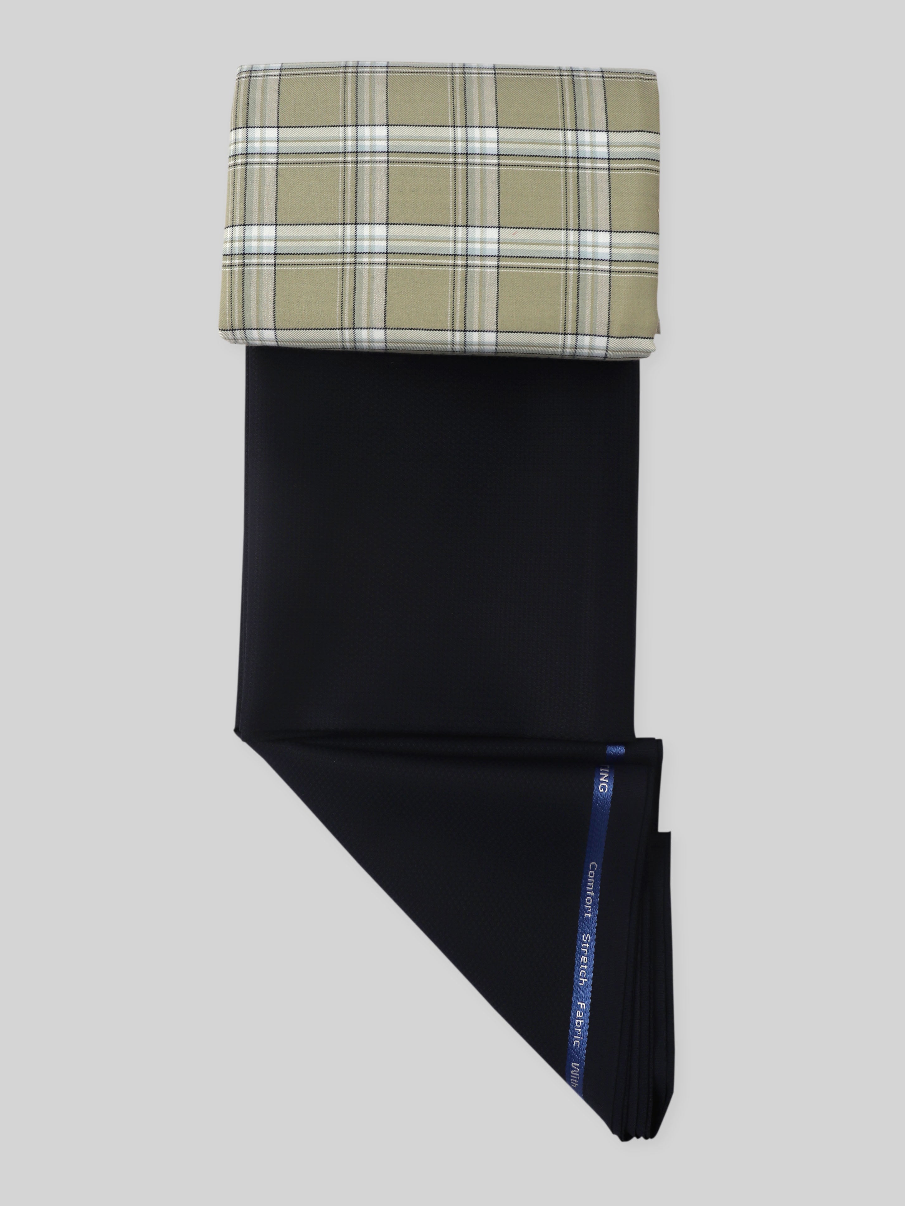 Men Cotton Checked Shirting & Suiting Gift Box Combo RY56