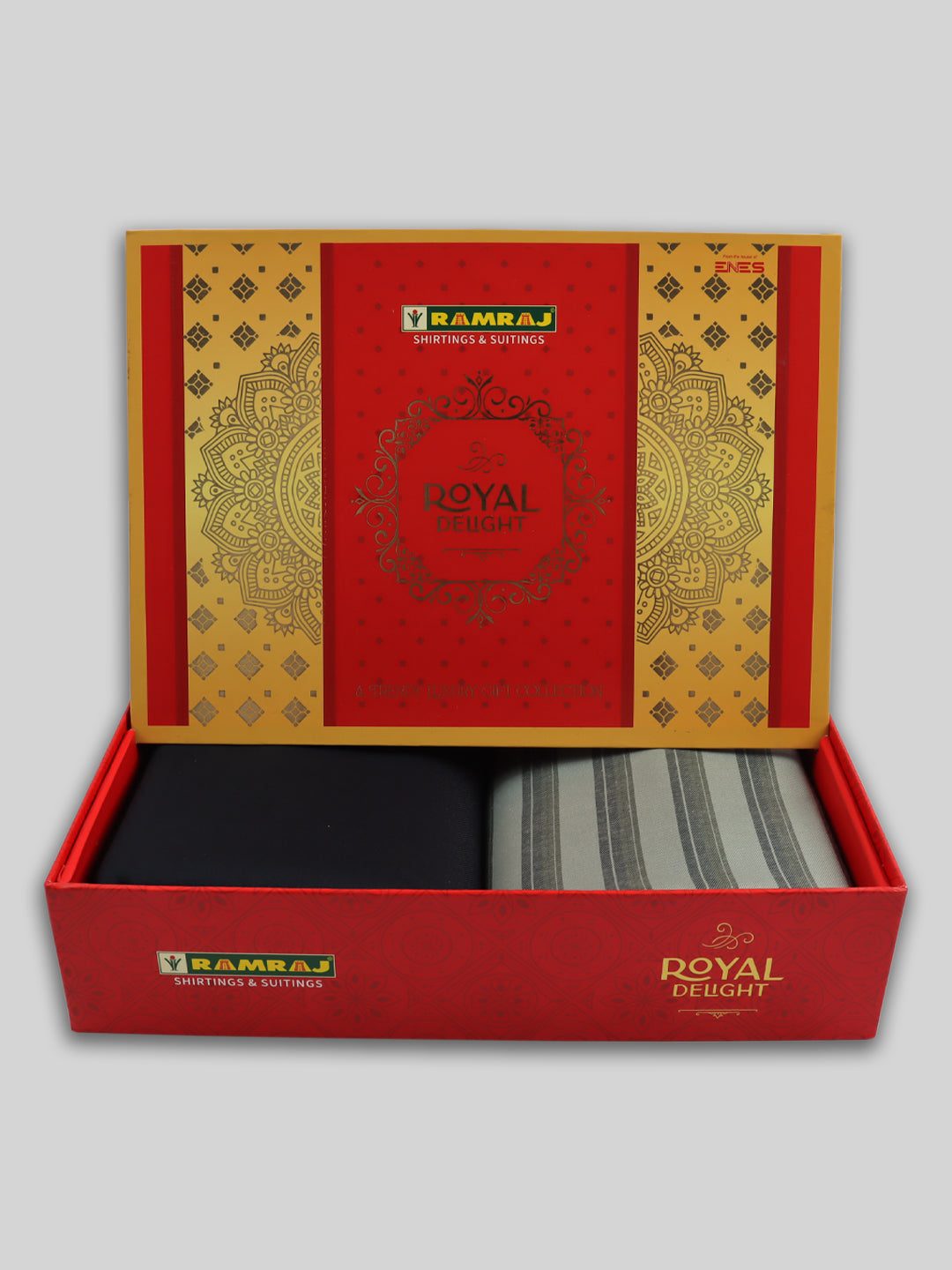 Cotton Blend Striped Shirting & Suiting Gift Box RY95