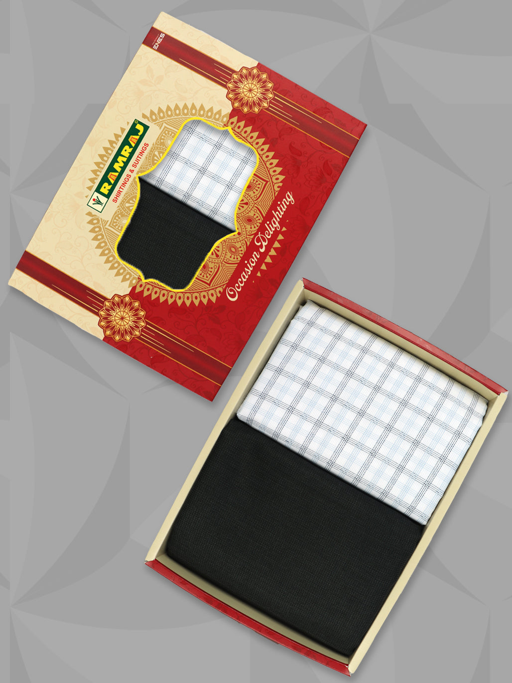 Cotton Checked Shirting & Suiting Gift Box RD159