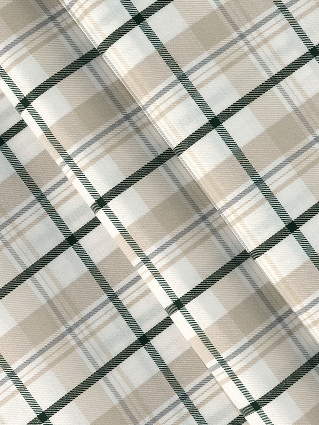 Men Cotton Rich Checked Sandal Shirt Fabric Galaxy Art