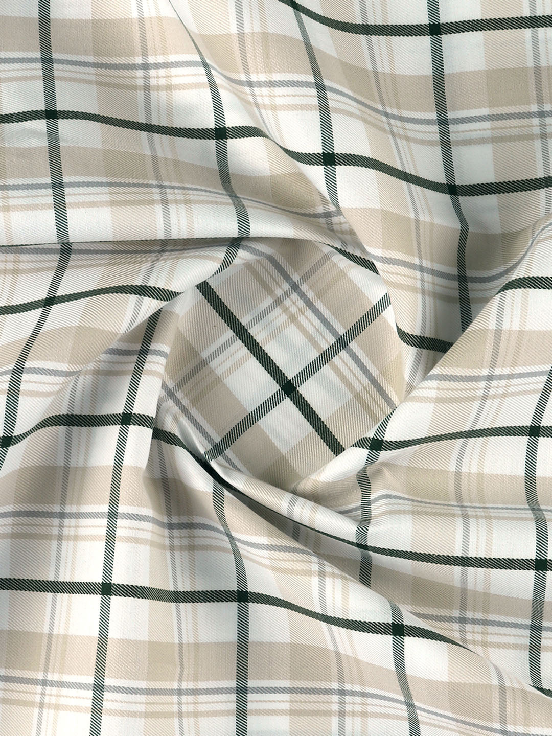 Men Cotton Rich Checked Sandal Shirt Fabric Galaxy Art