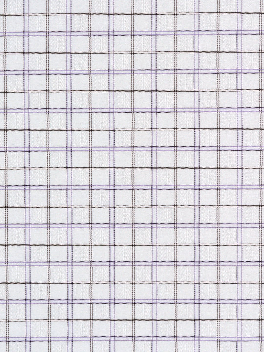 Men Cotton Rich White with Purple Self Design Shirt Fabric Galaxy Art