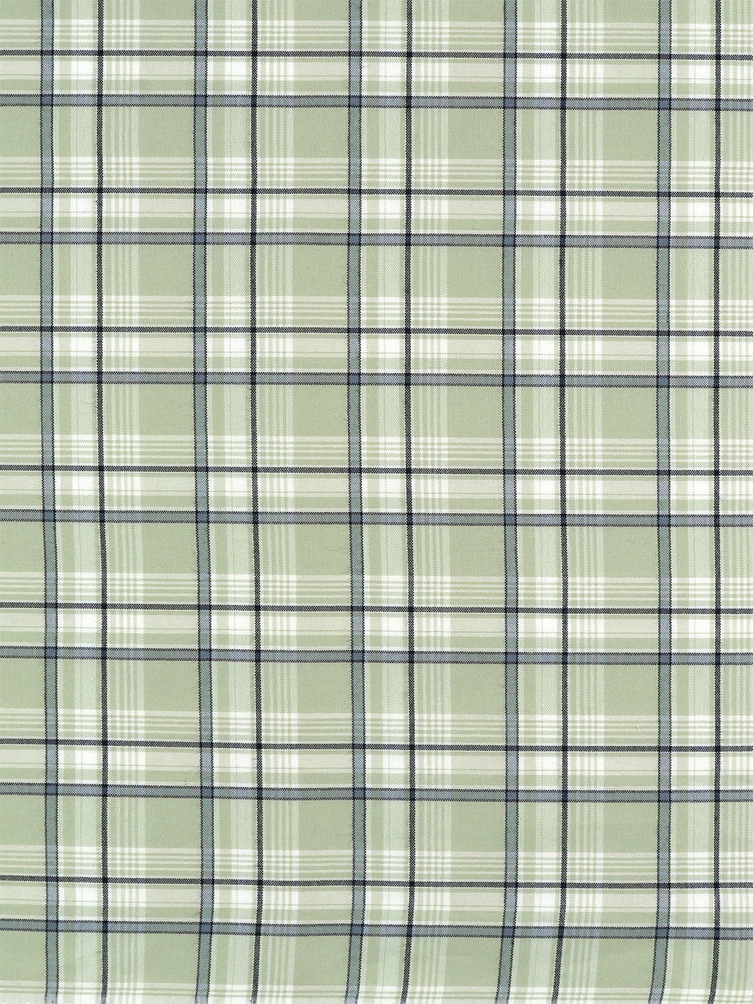 Men Cotton Rich Checked Green Shirt Fabric Galaxy Art