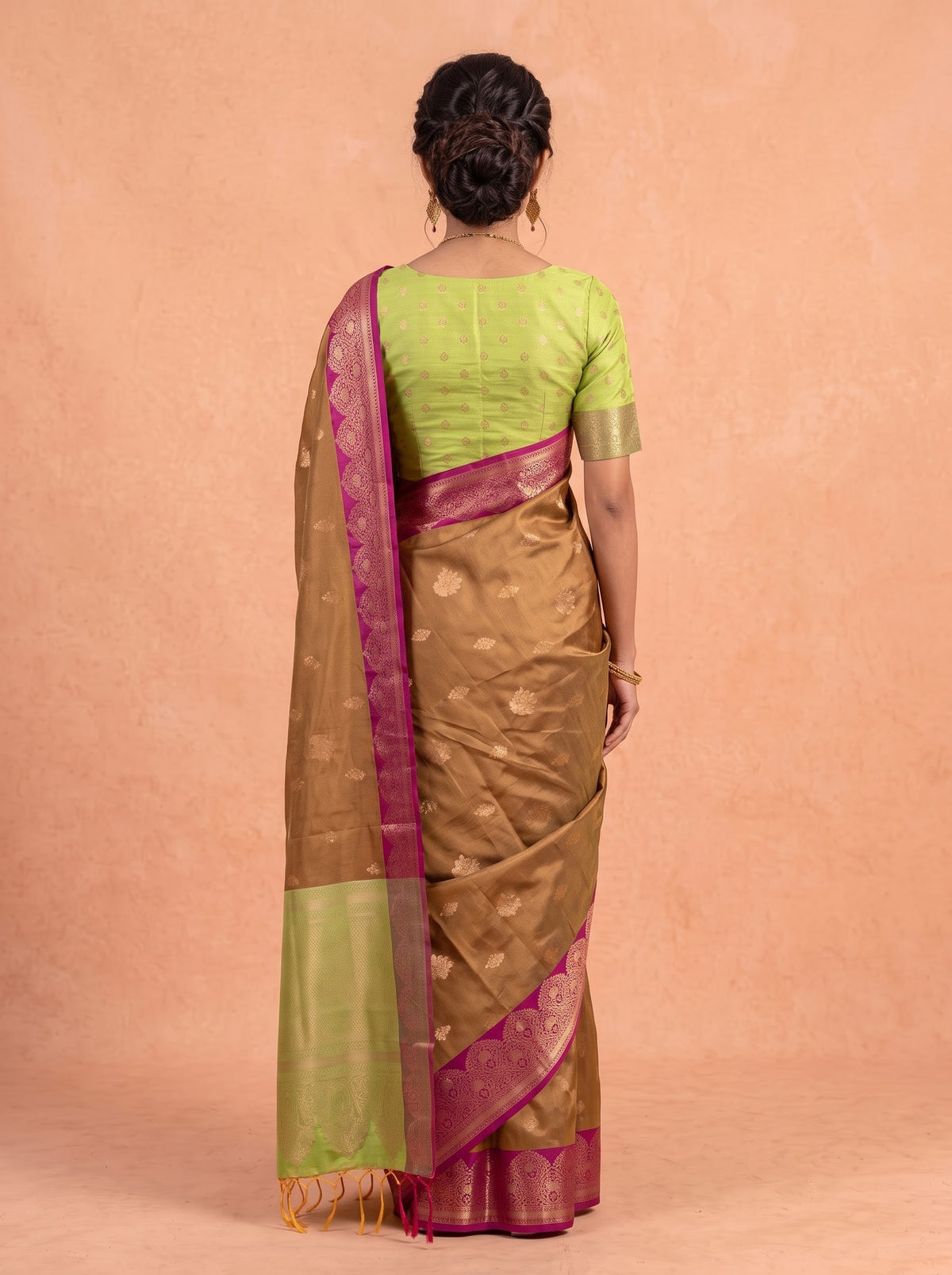 Women Soft Silk Mustard Saree SS501