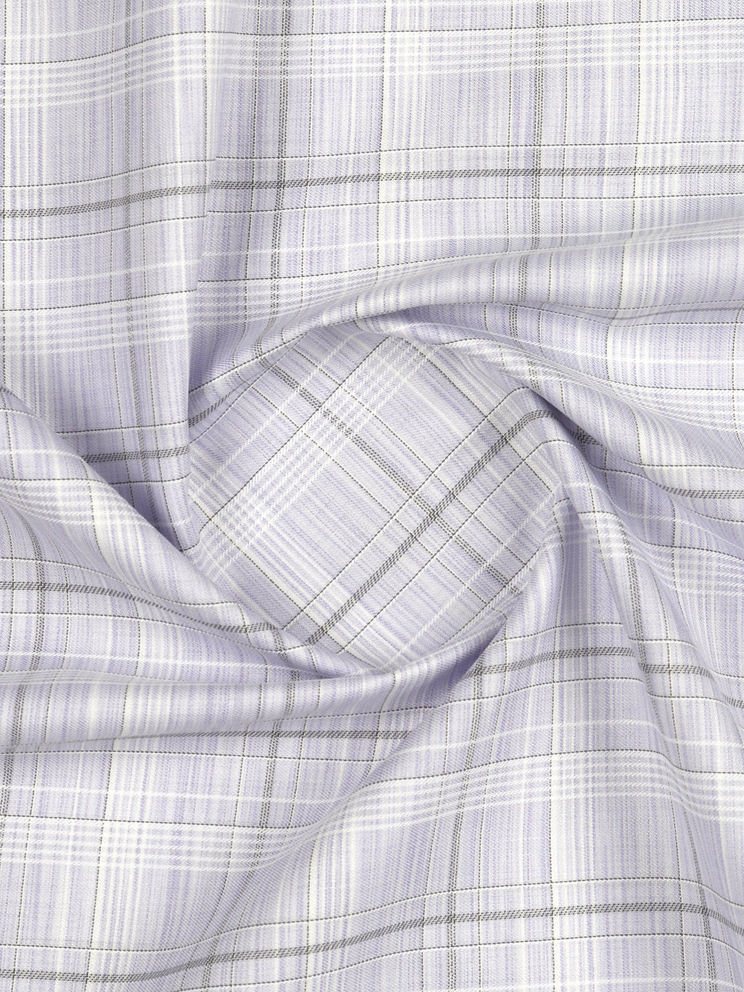 Men Cotton Rich Violet Checked Shirt Fabric High Style