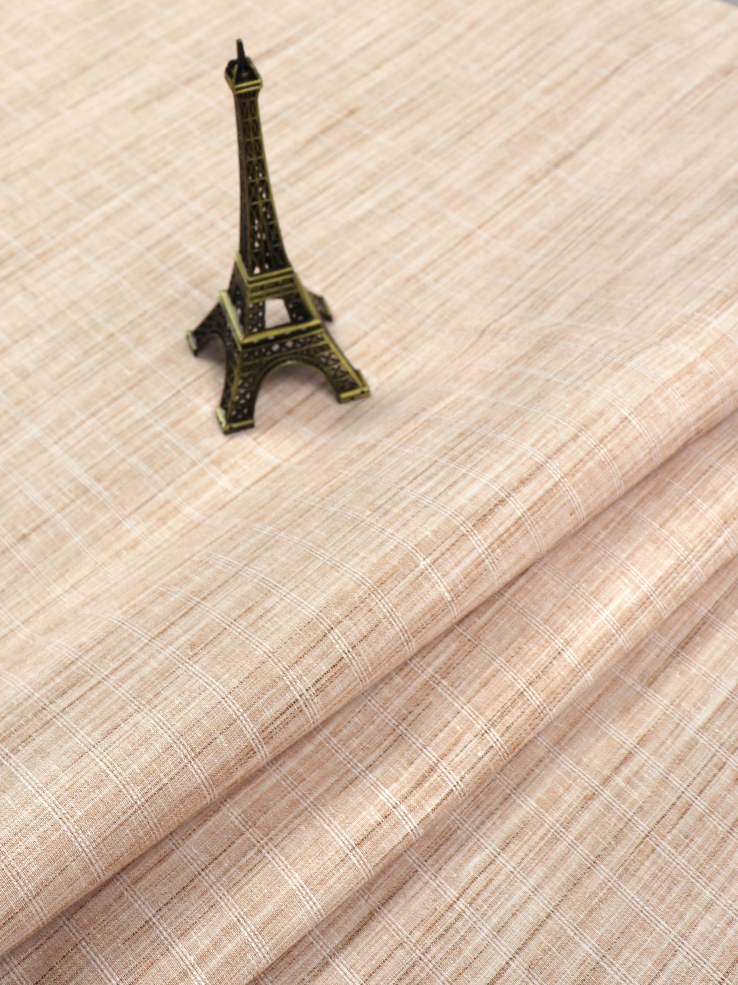 Cotton Colour Stripe Shirt Fabric Brown & Sandal High Style-Clsoe view