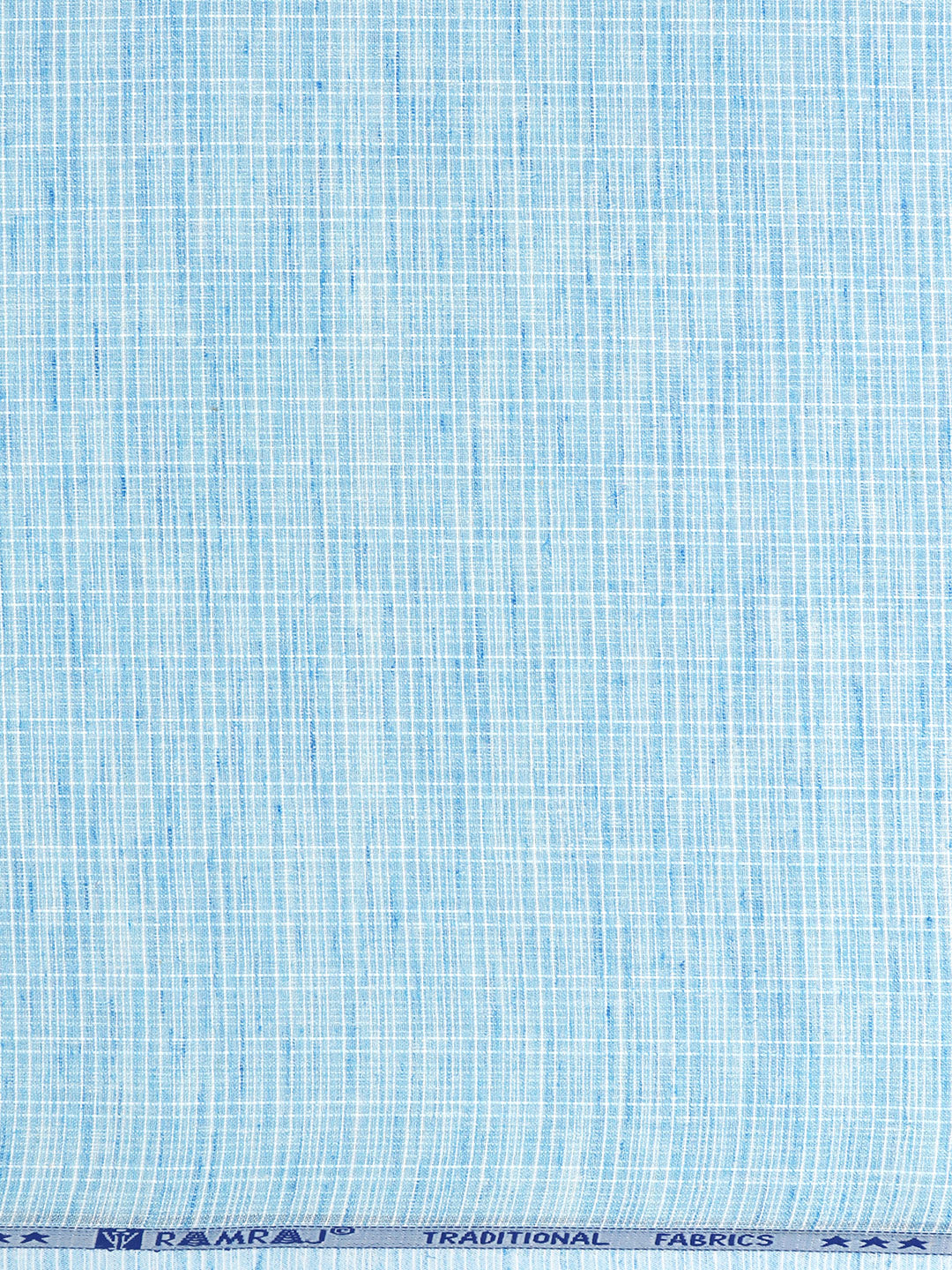 Men Cotton Rich Checked Shirt Fabric Blue Galaxy Art