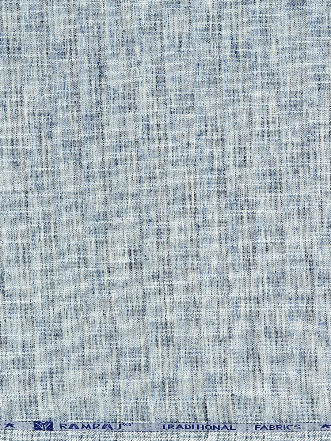 Men's Cotton Blend Self Design Fabric Blue High Style