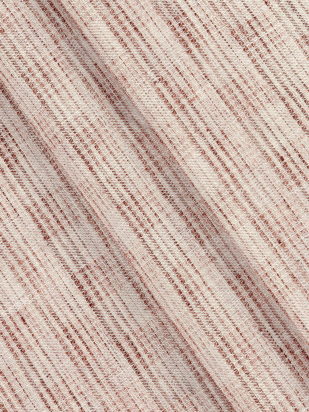 Cotton Blend Self Design Fabric Brown High Style